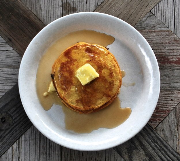Pumpkin Chocolate Chip Pancakes