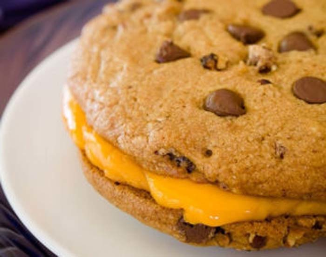 2.) Grilled Cheese Chocolate Chip Cookie Sandwich.