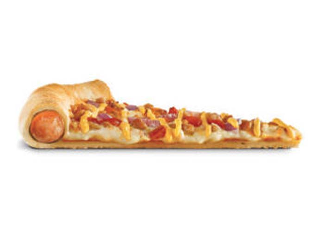 18.) Hotdog-Stuffed Crust Pizza.