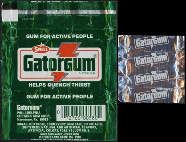 11.) Gatorade Gum.