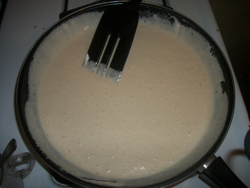 It should melt down into something that looks like this.