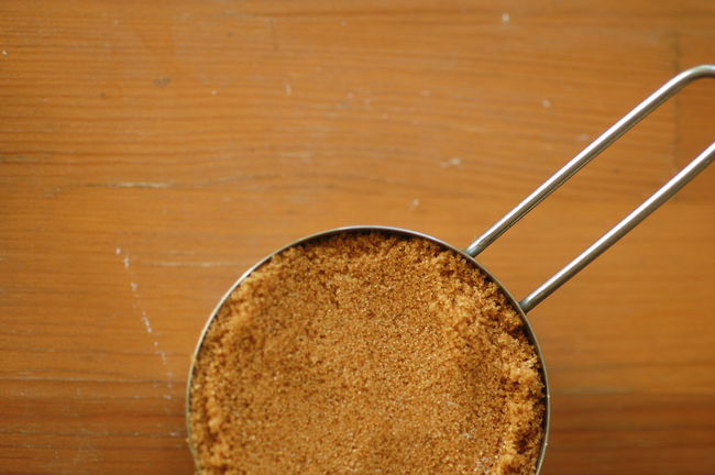 3.) When your brown sugar seems rock solid, sprinkle with water and cover with a damp paper towel, then microwave for 30 second intervals until soft.